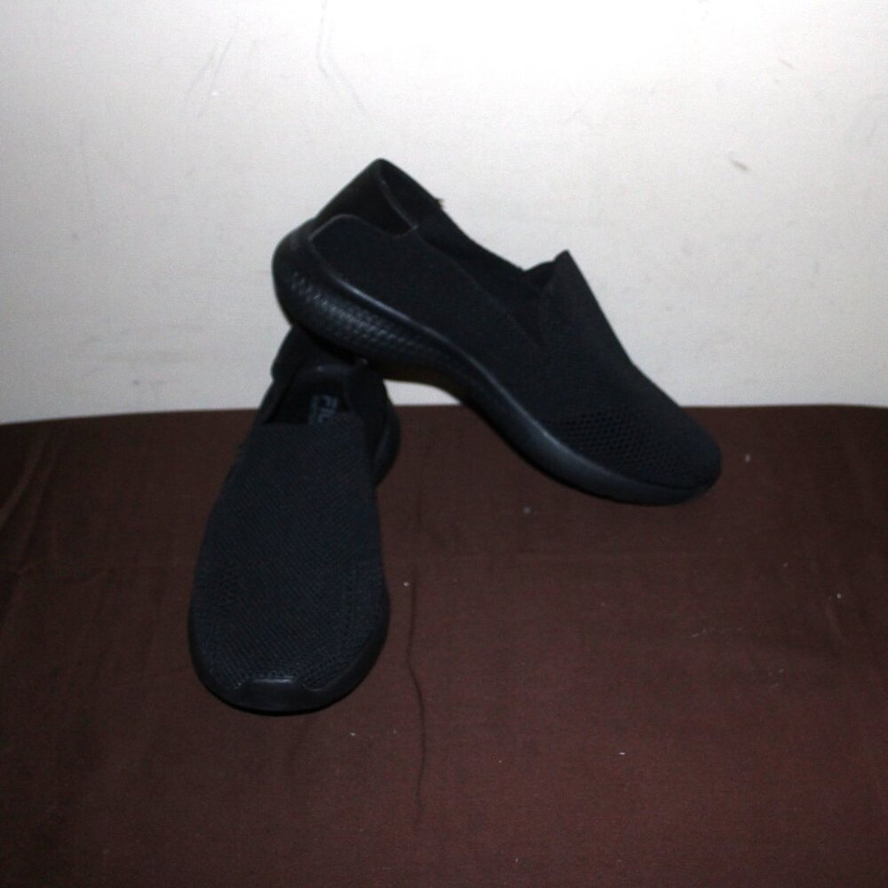 14A   EC LADIES FILA SLIP ON SHOES - BLACK - 8
